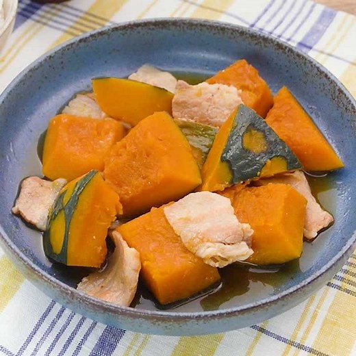 甘辛味でご飯が進む！豚肉とかぼちゃの煮物のレシピ | デリッシュキッチン