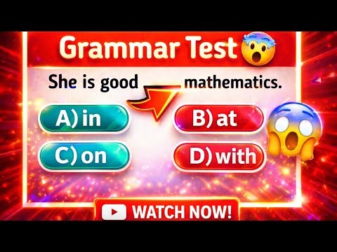 English Grammar Quiz | Test Your English Grammar Skills | Learn English