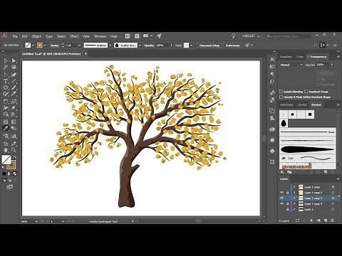 How to Create a Tree with Leaves in Adobe Illustrator