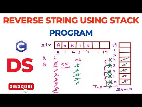 Program to Reverse String using Stack | Data Structures [Download Code]