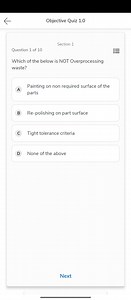 Objective Quiz 1.0Section 1Question 1 of 10Which of the bel... | Filo