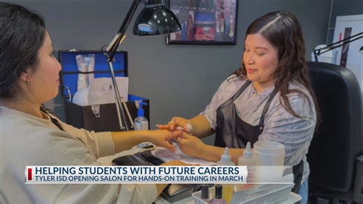Tyler ISD students get hands-on training at school salon