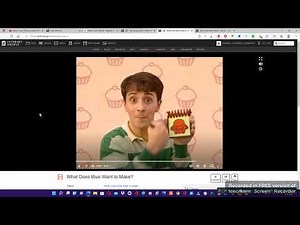 Blue's Clues Thinking Chair Phrase From Pretend Time