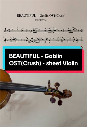 Beautiful Goblin OST - Violin Sheet Music for Weddings