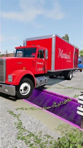 trucks vs gutter #short #beamng #beamngdrive #trucksvs