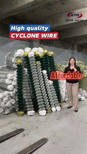 High Quality Cyclone Wire: PVC Coated and Galvanized