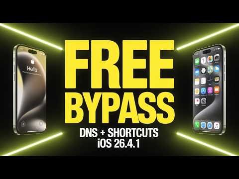 iPhone DNS Shortcuts Free iOS 26.4.1 iCloud Remove Full Method 🔓 | New Bypass Trick 2026