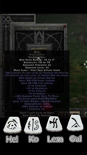 Rift Runeword #diablo2resurrected