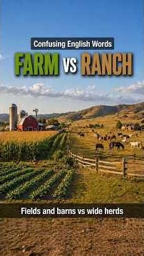 FARM vs RANCH | Crops vs Animals (Real Difference)