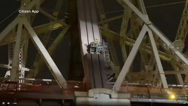 Queensboro Bridge rescue: Person pulled to safety after going down shaft on lower level