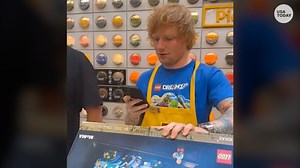 Ed Sheeran gifts fan with concert tickets, Legos at Lego store event
