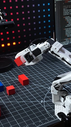 Hiwonder on Instagram: "Teach a few times. Hiwonder SO-ARM101 does the rest. 🤖 Using Hugging Face AI, it collects teleoperation data for model training. This enables autonomous task execution and environmental adaptation. 🚀 Learn More👉https://bit.ly/48snzes #huggingface #LeRobot #modeltraining #ImitationLearning #ailearning #algorithm #opensource #Robotics #Roboticarm #engineering #automation #Makers #EdgeAI #AIProjects #AI #python #machinelearning #programming #code #3DPrint"