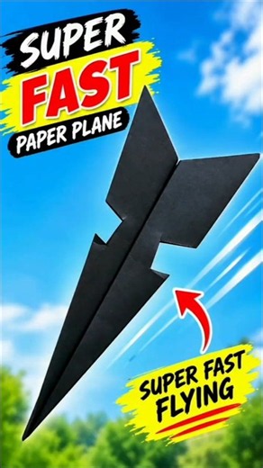 ✈️ How to Make a Far Flying Paper Plane | Easy Origami Jet #shorts