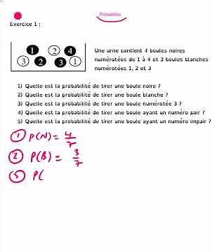 Déterminer la probabilité-Troisième.