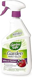 Garden Safe Multi-Purpose Garden Insect Killer, Made With Botanical Insecticides, Kills Aphids, Tomato Hornworms and Other Listed Insects On Contact, (RTU Spray) 24 fl Ounce