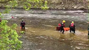 Live victim rescue training, on-water spine stabilization, and cross water zipline recovery, was all part of a day's work for first responders looking to earn their swift water rescue certification. https://bit.ly/4dlXaPH | NBC 10 WJAR