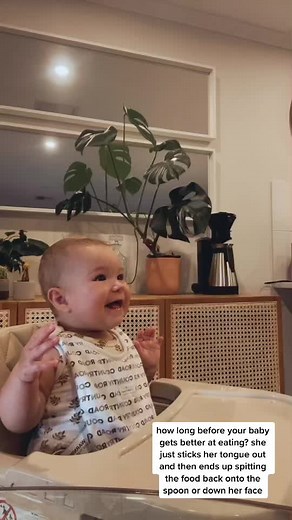 Baby Learning to Eat: Overcoming Challenges with Tongue Spitting