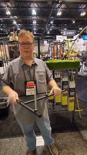 No more stakes! @rinehart_targets makes it easier than ever to move your 3D decoy around the backyard range. #Rinehart #archery #targets #3D #gear #new #ATA24 | Bowhunter Magazine