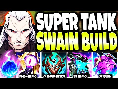 Tank Cho'Gath Top?! WEAK!! My New Swain Build made him a SUPER TANK with 4x Burn and 4x Heal Effects