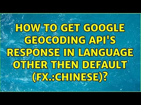How to get Google Geocoding API's response in language other then default (fx.:Chinese)?