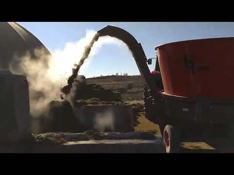 Roto Grind Tub Grinder Processing High Moisture Haylage