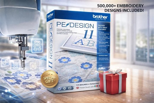 PE Design 11 – Windows Embroidery Software and 500,000 Designs | Creative Gift for Embroiderers, Custom Patterns & Easy Digitizing - Etsy