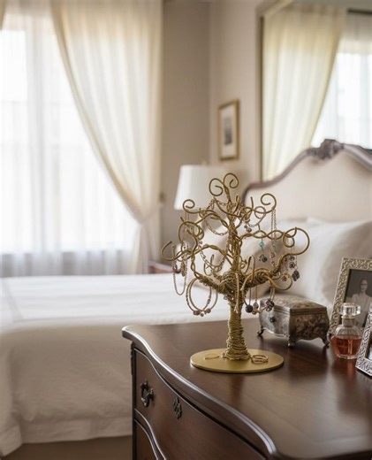 Jewelry Stand "tree" - Organizer for Earrings, Rings and Bracelets, Gold Color - Etsy