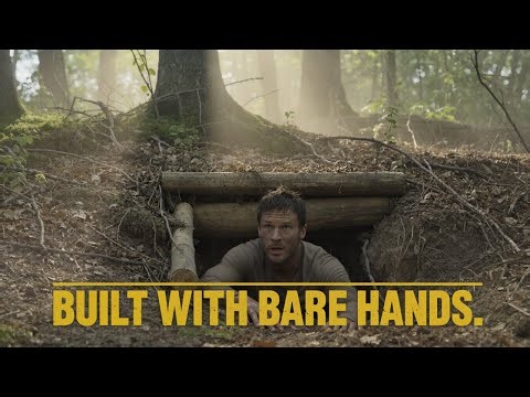 Building A Hidden Shelter Using Only Nature!