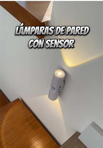 Lámpara de pared con sensor de movimiento recargable por USB, luz nocturna de 3000K-6000K, lámpara magnética para armario, baño, armario, pasillo y aseo #lampara #añonuevovidanueva #ofertasdeinvierno #DescubreLasOfertas