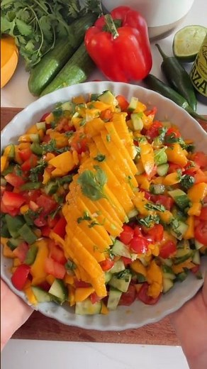 Fresh Mango Salsa #recipe #mangosalsa #salsarecipe #mangorecipe