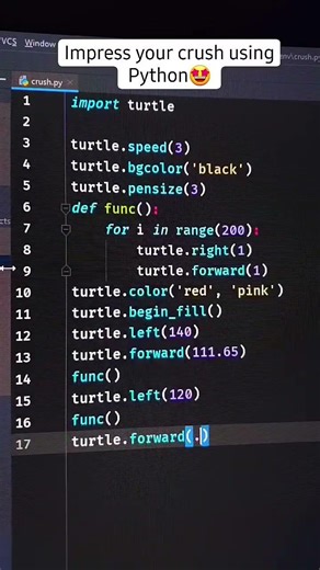 Impress your crush using Python Code ❤️