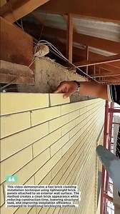 Insane Brick Cladding Installation Speed Will Shock You#construction #productivity #satisfying