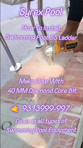 How to Install a Swimming Pool ladder. #syrexpool