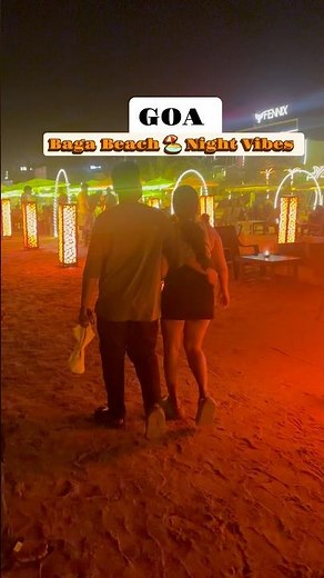Goa Baga Beach | Night Vibes | Goa Trip 2025 | Goa Vlog | Goa News #goa #shorts