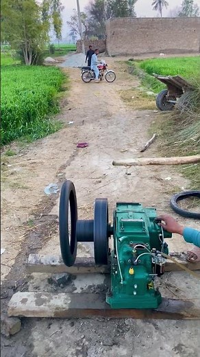 Dangerous diesel engine experiment help bike #farming #automobile #experiment #funny