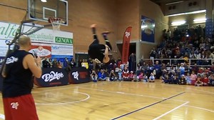 We've never seen a side-flip dunk before. Because it's never been done before. Until now. (Via: https://www.facebook.com/damovecrew) | TheBuzzer