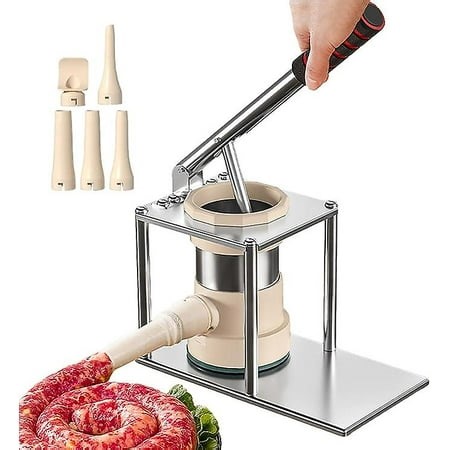 Manual Sausage Stuffer Household Vertical Sausage Makers Stainless Steel Meat Sausage Stuffing Machine Sausage Filling With Nozzles For Professional C - Walmart.ca