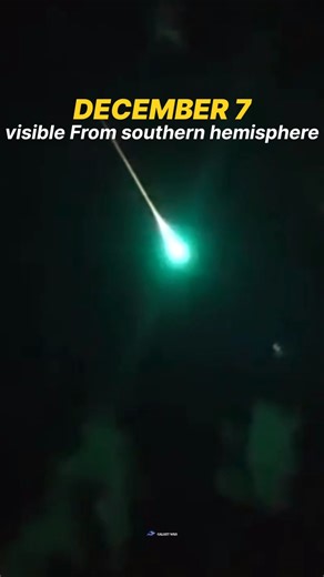 "December 7: Rare Puppid Vela meteor Shower! Don't miss This Cosmic Event🤩🌠 #shorts #space #earth