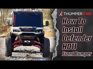 How to Install: Can-Am Defender HD11 Front Winch Bumper | Thumper Fab