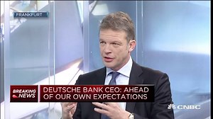 Deutsche Bank CEO: There is momentum within the bank