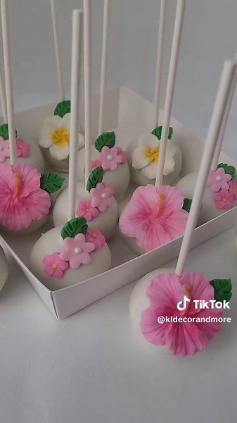 Cake Pops Temática Tropical para Cumpleaños