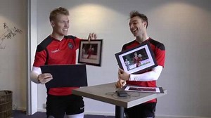 96K views · 681 reactions | Fischer vs. Eriksen: Hvem kan tage mest i bænkpres? Hvem er hurtigst på en 100 meter? Og hvem scorer flest mål i Premier League i denne sæson? Fischer og Eriksen giver deres ærlige svar her i videoen. | Herrelandsholdet | Facebook