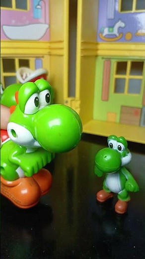 little and big baby yoshi #funny #yoshi #mariobross