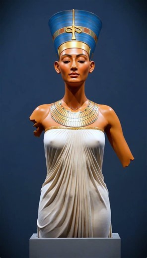 El secreto de Nefertiti: De piedra a reina 👑✨ #Nefertiti #Egipto