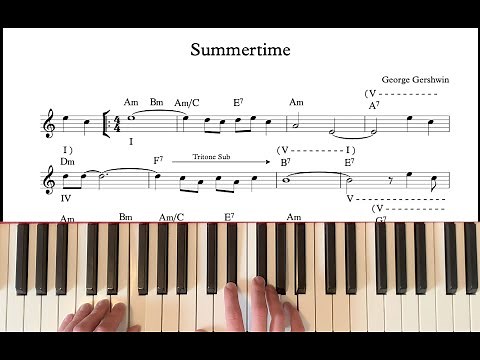 Summertime (George Gershwin) Tutorial & Analysis | The Jazz Pursuit