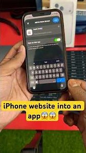 How to turn website into an app on iPhone ?😱😱home screen add website