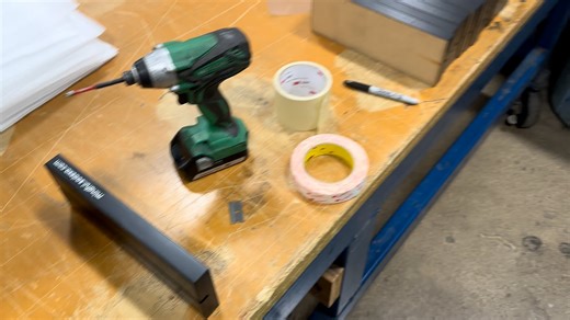 UV cured hand screen print on painted wood block edge