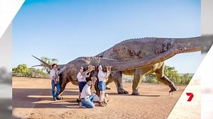 Fossils found in Queensland's outback 10 years ago have been confirmed as Australia's smallest sauropod. The juvenile "Diamantinasaurus" bones were unearthed near Winton and have taken years to excavate and analyse. 7NEWS at 6pm. More local news: 7news.com.au/news/brisbane #7NEWS | 7NEWS Brisbane