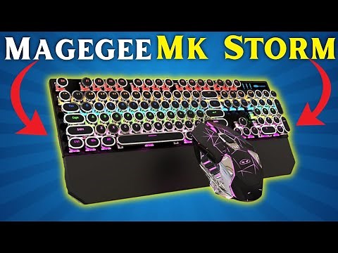 UNBOXING and REVIEW of Magegee MK Storm Keyboard Typewriter Mechanical Gaming Keyboard and Mouse