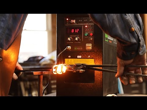 Forge Welding in the Induction Forge - blacksmithing